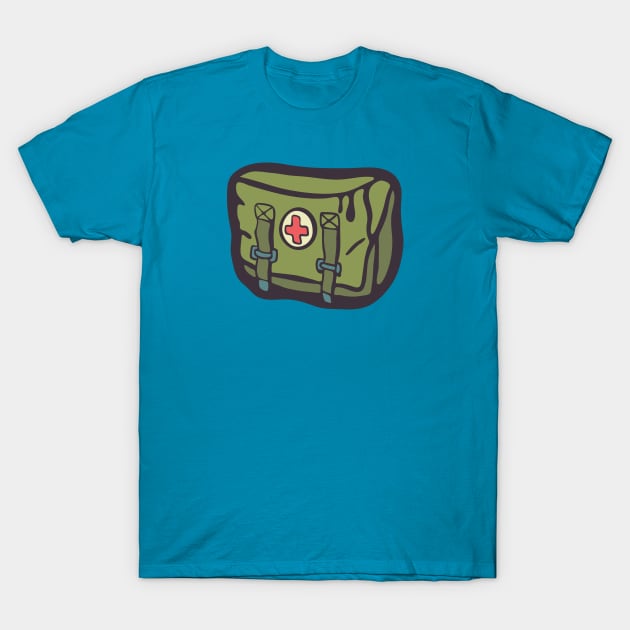 Military army green medical pouch bag med kit T-Shirt by Cofefe Studio